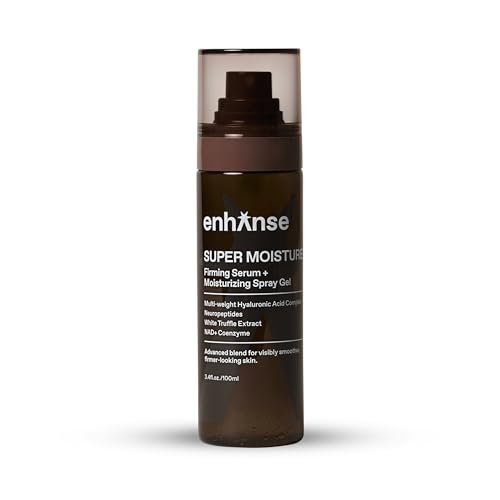 Enhanse Super Moisture 2-in-1 Day to Night Serum & Moisturizer Spray – Hydration & Repair with Hyaluronic Acid, Exosomes & NAD+, for Men, All Skin Types, 100 mL Avelisse