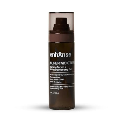 Enhanse Super Moisture 2-in-1 Day to Night Serum & Moisturizer Spray – Hydration & Repair with Hyaluronic Acid, Exosomes & NAD+, for Men, All Skin Types, 100 mL Avelisse