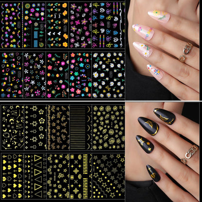 FANDAMEI Nail Art Brushes Kit - Complete Set with Dotting Tools, Rhinestones, Pearls, Charms, Gems, Stickers, and Nail Stand for Press-On Nails