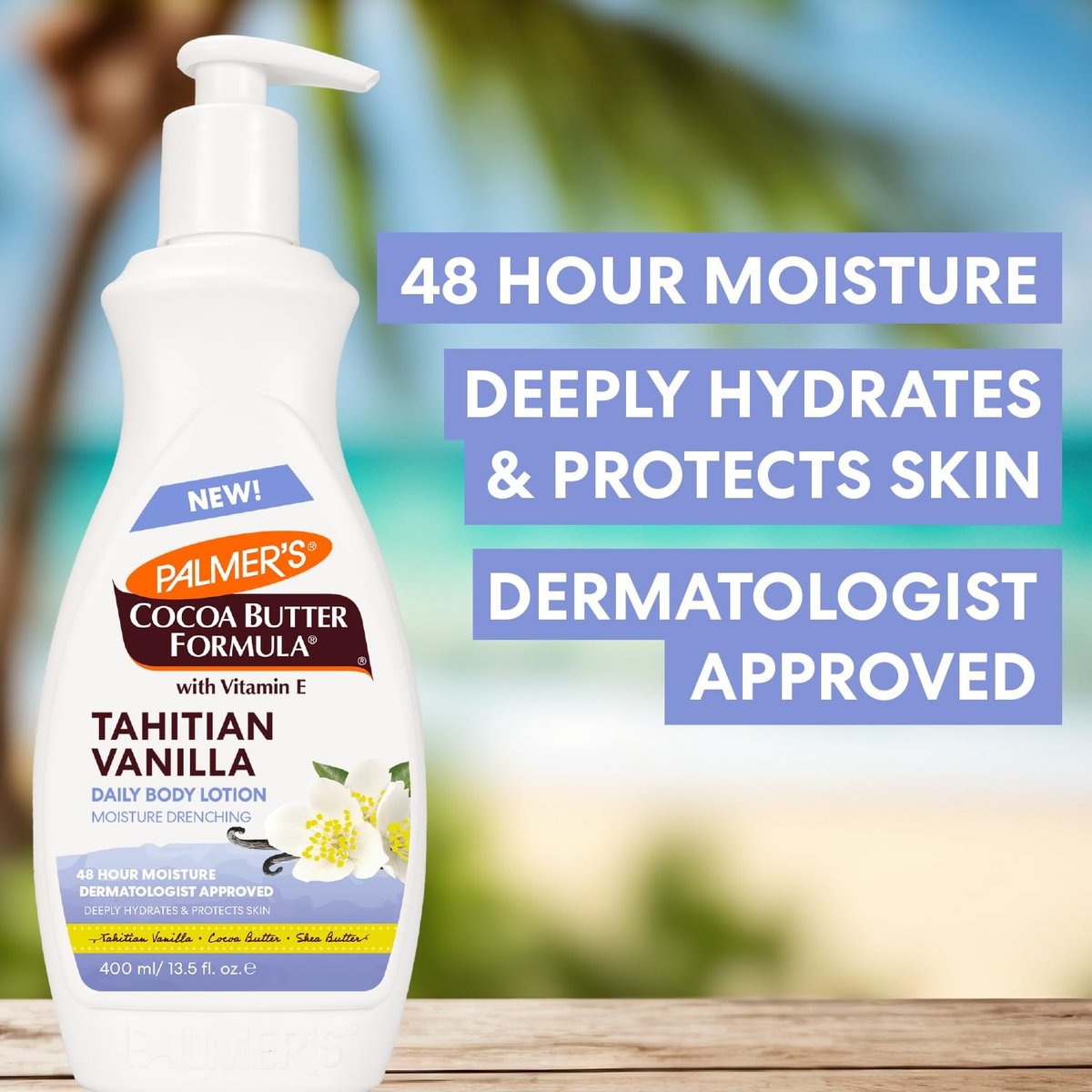 Palmer's Cocoa Butter Formula Glow & Hydrate Bundle: Tahitian Vanilla Body Lotion (13.5 Oz) + Body Oil (6.5 Fl Oz) for Radiant, Glowing Skin Avelisse