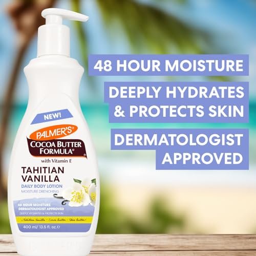 Palmer's Cocoa Butter Formula Glow & Hydrate Bundle: Tahitian Vanilla Body Lotion (13.5 Oz) + Body Oil (6.5 Fl Oz) for Radiant, Glowing Skin Avelisse