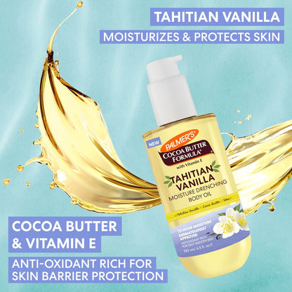 Palmer's Cocoa Butter Formula Glow & Hydrate Bundle: Tahitian Vanilla Body Lotion (13.5 Oz) + Body Oil (6.5 Fl Oz) for Radiant, Glowing Skin Avelisse