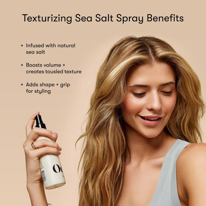 Odele Texturizing Sea Salt Spray – 8 fl oz | Volume & Tousled Texture for Straight to Wavy Hair