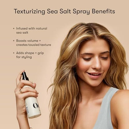 Odele Texturizing Sea Salt Spray – 8 fl oz | Volume & Tousled Texture for Straight to Wavy Hair