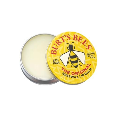 Burt's Bees Original Beeswax Lip Balm Tin – 0.3 oz All-Natural Moisturizing Lip Care - görsel 6