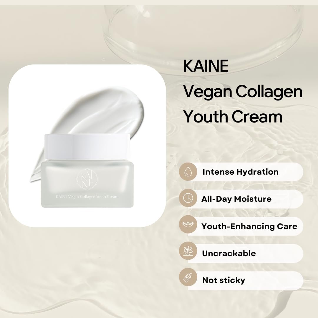 KAINE Vegan Collagen Cream – Plant-Based Hydrating Face Moisturizer (1.69 fl oz / 50ml) - görsel 3