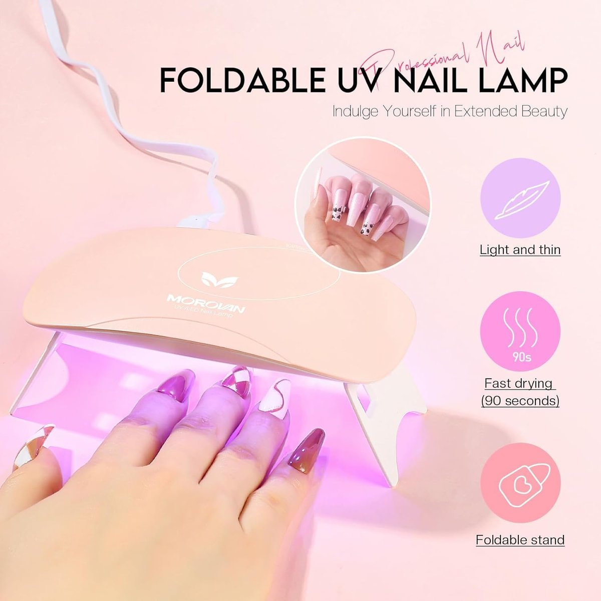 32 Colors Poly Gel Nail Kit for Beginners with UV Light - DIY Gel Extension Set for Home Nail Art, Gift for Women & Girls Avelisse