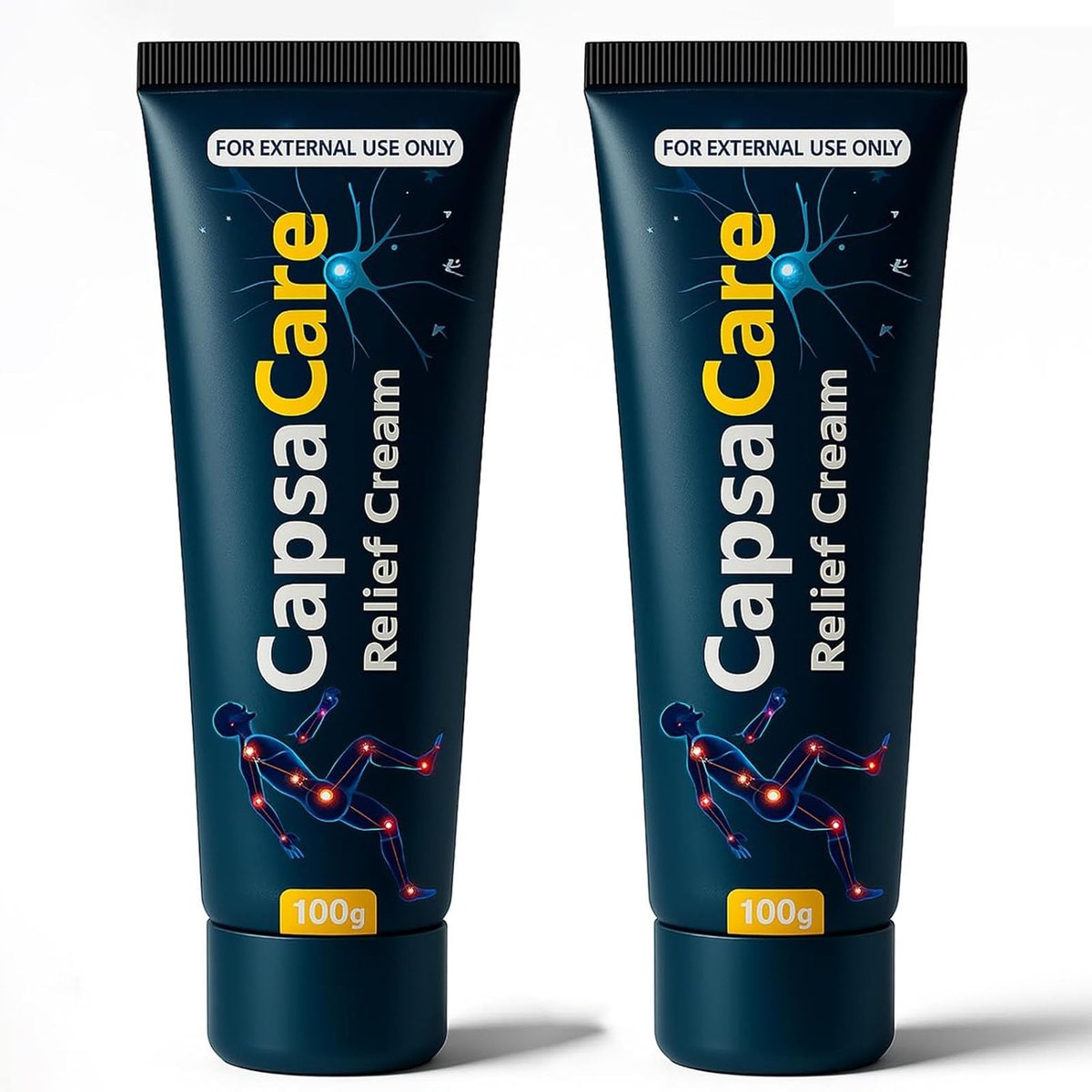 QUZOYU Capsacare Neuropathy Relief Cream - Capsaicin, Arnica, Menthol, MSM & Glucosamine for Feet, Hands, Legs, Muscles, Joints, Waist - Fast Absorption, Mild & Natural Avelisse