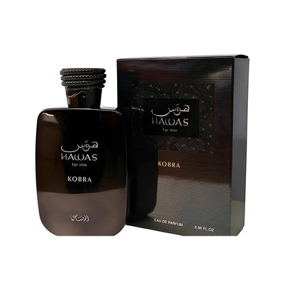 Hawas Kobra by Rasasi - Eau de Parfum, 3.38 Fl Oz Avelisse