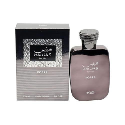 Hawas Kobra by Rasasi - Eau de Parfum, 3.38 Fl Oz Avelisse