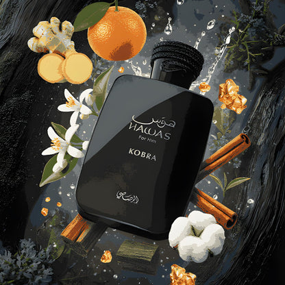 Hawas Kobra by Rasasi - Eau de Parfum, 3.38 Fl Oz Avelisse