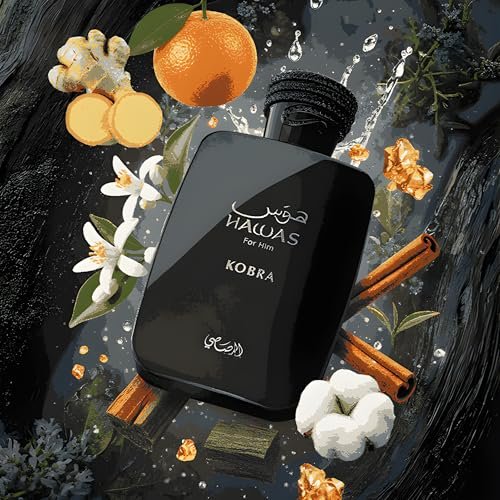 Hawas Kobra by Rasasi - Eau de Parfum, 3.38 Fl Oz Avelisse