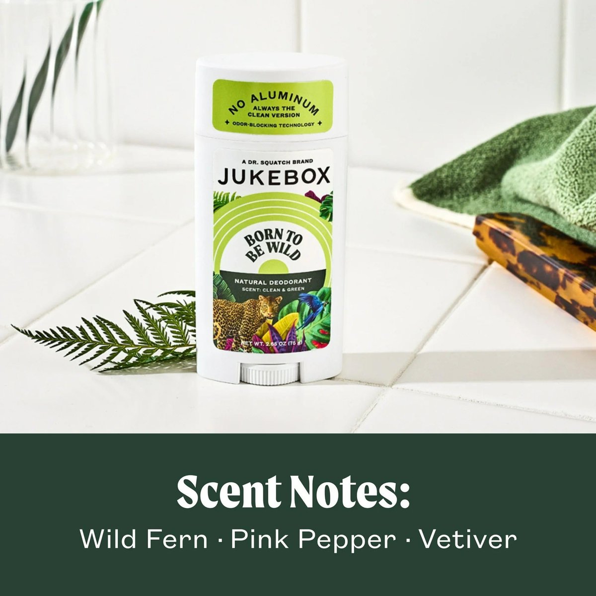 JUKEBOX Natural Deodorant for Women – Born to Be Wild Scent, Aluminum-Free, No Baking Soda, 2.65 oz - görsel 5