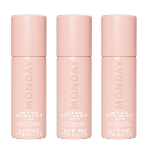 MONDAY HAIRCARE Original Dry Shampoo with Keratin, Oil-Absorbing for All Hair Types, 50ml (3-Pack) - görsel 2