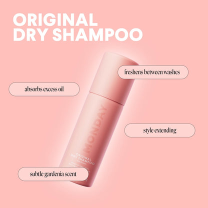 MONDAY HAIRCARE Original Dry Shampoo with Keratin, Oil-Absorbing for All Hair Types, 50ml (3-Pack)