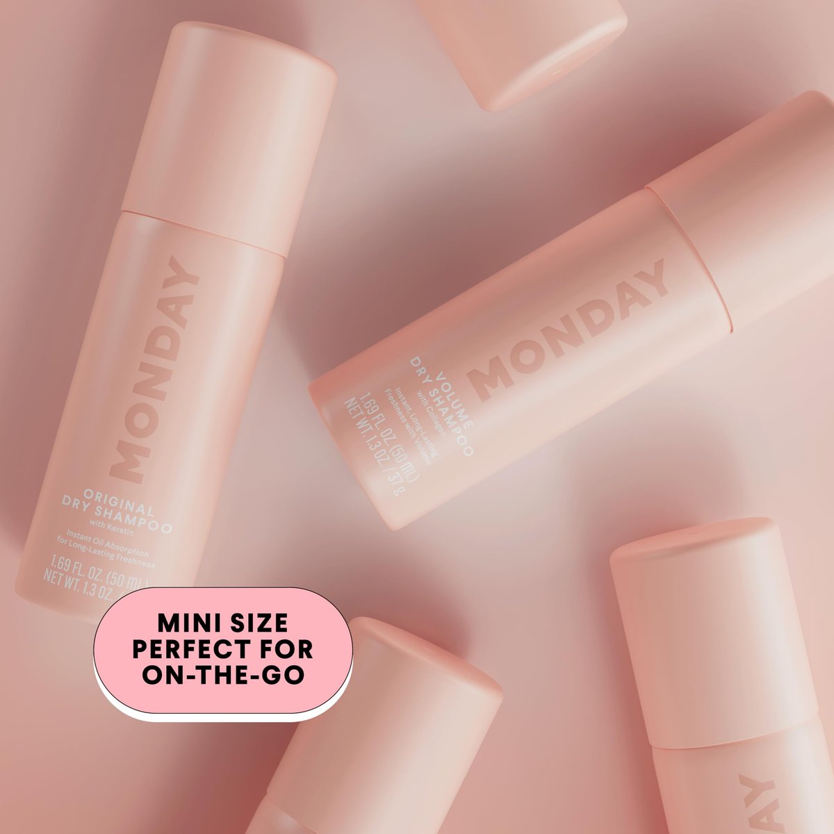MONDAY HAIRCARE Original Dry Shampoo with Keratin, Oil-Absorbing for All Hair Types, 50ml (3-Pack) - görsel 9