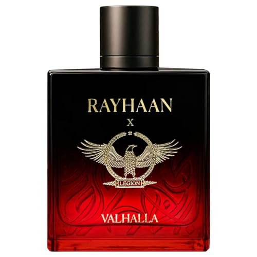 Rayhaan Valhalla Eau de Parfum – Fruity, Gourmand, Woody, Ambery – Long-Lasting Unisex Fragrance, 3.4 oz (100 ml) Avelisse