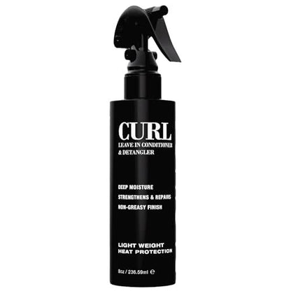 Pacinos Curl Leave In Conditioner and Detangler - Hydrating Curl Conditioner for Daily Use - Frizz Control and Natural Shine - 8 oz Avelisse