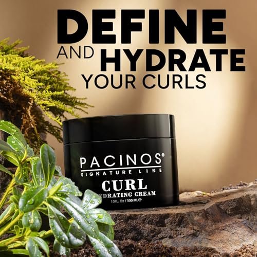 Pacinos Curl Hydrating Cream - Curl Defining & Frizz Control Styling Cream - Salon Quality Moisture Control for Curly Hair - 10 oz Avelisse