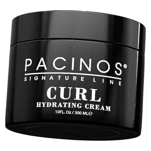 Pacinos Curl Hydrating Cream - Curl Defining & Frizz Control Styling Cream - Salon Quality Moisture Control for Curly Hair - 10 oz Avelisse