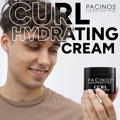 Pacinos Curl Hydrating Cream - Curl Defining & Frizz Control Styling Cream - Salon Quality Moisture Control for Curly Hair - 10 oz Avelisse