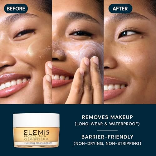 ELEMIS Healthy Skin Exclusive Travel Set - Pro-Collagen Cleansing Balm, Marine Cream SPF 30 & Dynamic Resurfacing Pads - Anti-Aging Hydrating Skincare Travel Kit Avelisse