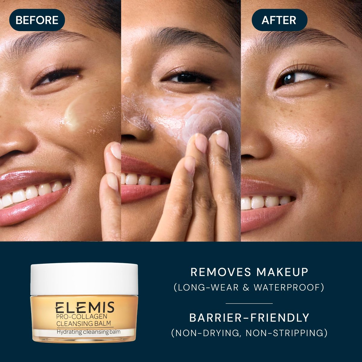 ELEMIS Healthy Skin Exclusive Travel Set - Pro-Collagen Cleansing Balm, Marine Cream SPF 30 & Dynamic Resurfacing Pads - Anti-Aging Hydrating Skincare Travel Kit Avelisse