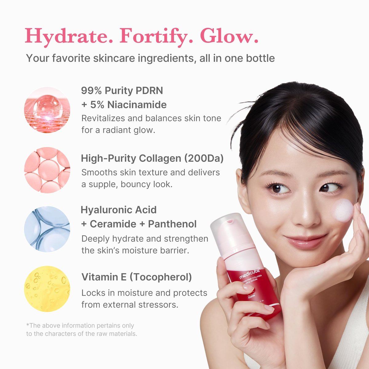 medicube PDRN Pink Collagen Bubble Serum - Bubble-to-Glow Firming Serum with 99% Purity PDRN & Low-Molecular Collagen, Lightweight Fast-Absorbing Texture for Radiant Plump Skin, 3.21 fl.oz - görsel 6