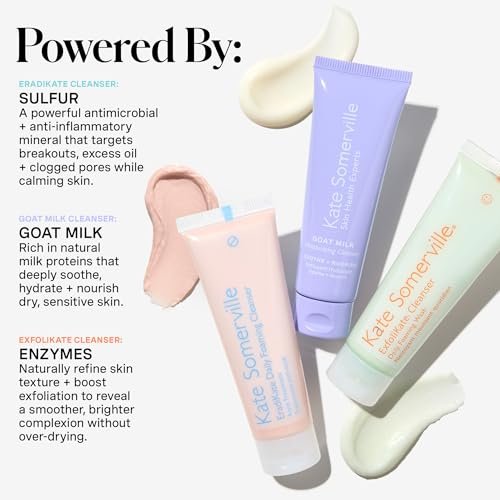 Kate Somerville Pore-fect Skin Edit Travel Kit: ExfoliKate, EradiKate & Goat Milk Cleanser Holiday Gift Set Avelisse
