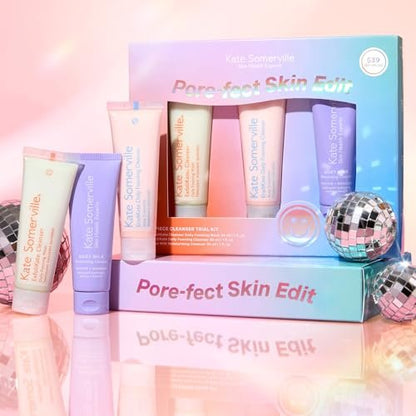 Kate Somerville Pore-fect Skin Edit Travel Kit: ExfoliKate, EradiKate & Goat Milk Cleanser Holiday Gift Set Avelisse