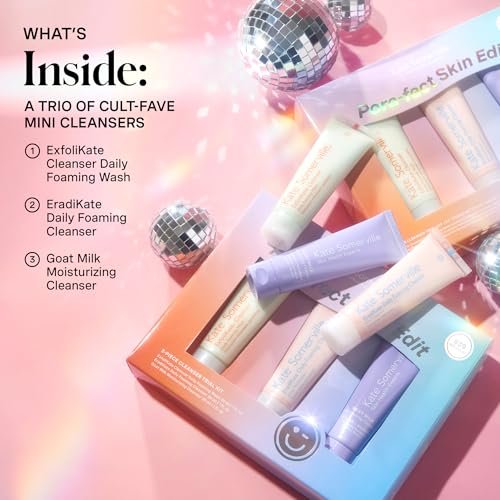 Kate Somerville Pore-fect Skin Edit Travel Kit: ExfoliKate, EradiKate & Goat Milk Cleanser Holiday Gift Set Avelisse