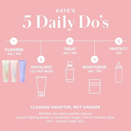 Kate Somerville Pore-fect Skin Edit Travel Kit: ExfoliKate, EradiKate & Goat Milk Cleanser Holiday Gift Set Avelisse