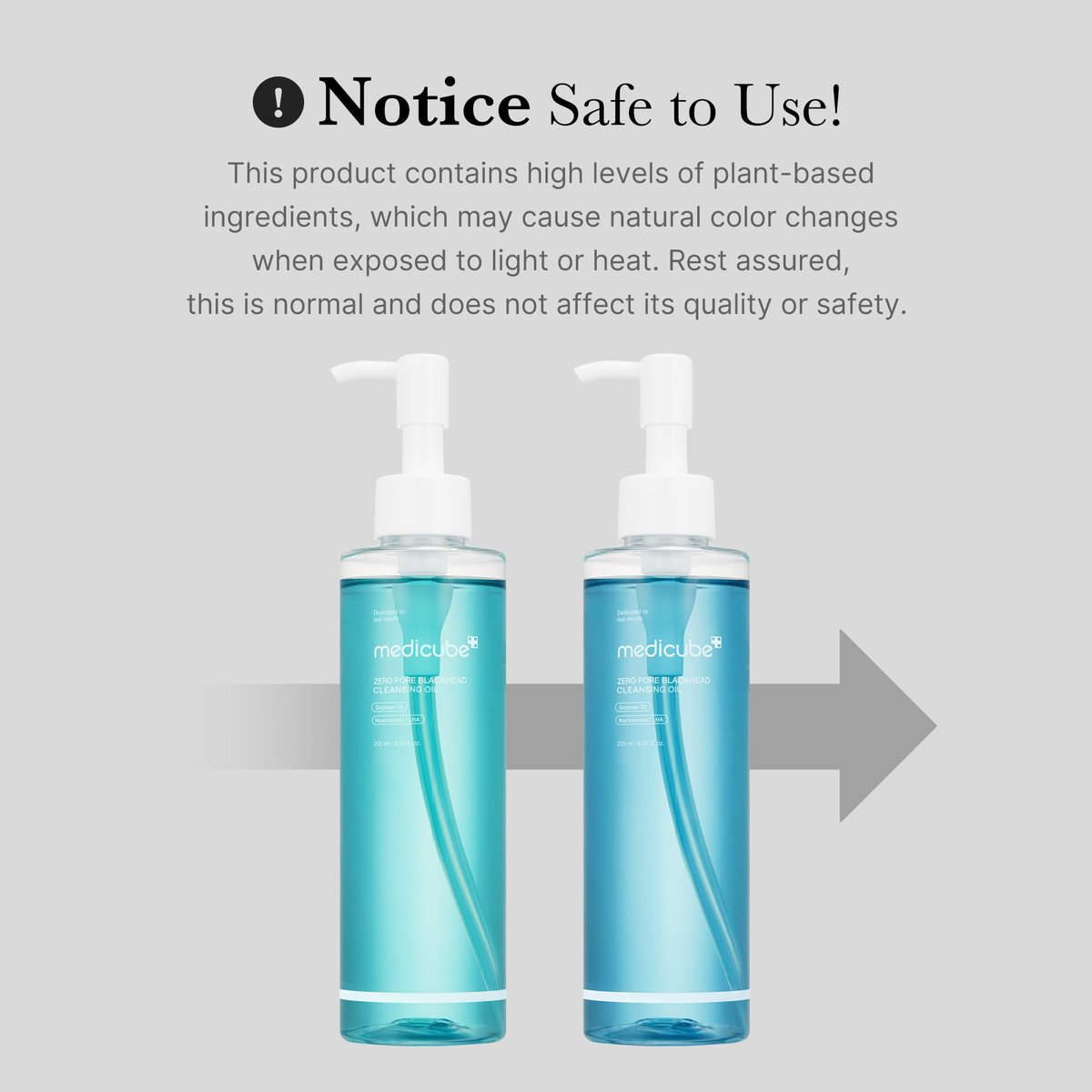 medicube Zero Pore Blackhead Cleansing Oil - Makeup Remover & Daily Moisture Facial Cleanser for All Skin Types, Low-Irritation Korean Skin Care (205ml / 6.93 fl.oz) Avelisse