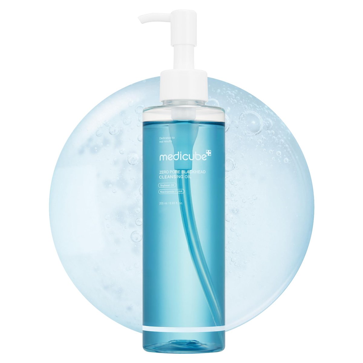 medicube Zero Pore Blackhead Cleansing Oil - Makeup Remover & Daily Moisture Facial Cleanser for All Skin Types, Low-Irritation Korean Skin Care (205ml / 6.93 fl.oz) Avelisse