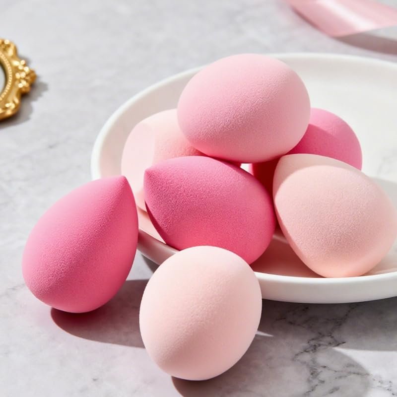 6 Pack Latex-Free Makeup Sponge Set - Soft Beauty Blenders for Foundation, Concealer & Daily Makeup by Polar Rabbit - görsel 2