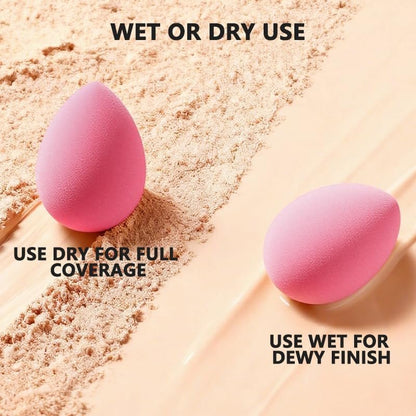 6 Pack Latex-Free Makeup Sponge Set - Soft Beauty Blenders for Foundation, Concealer & Daily Makeup by Polar Rabbit
