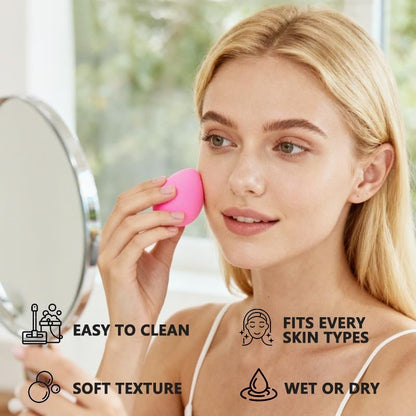 6 Pack Latex-Free Makeup Sponge Set - Soft Beauty Blenders for Foundation, Concealer & Daily Makeup by Polar Rabbit