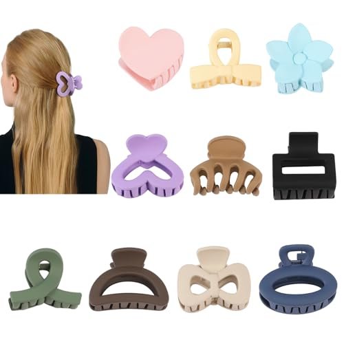 10 Pack Mini Hair Clips 1.5 Inch Small Claw Clips for Women Girls 10 Styles Nonslip Matte Hair Accessories Avelisse