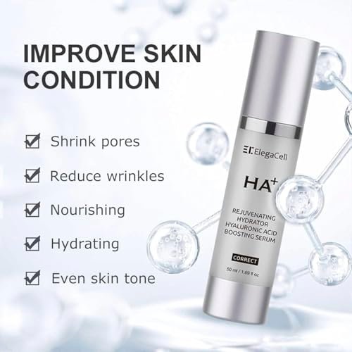 HACIRFE HA Rejuvenating Hydrator Hyaluronic Acid Serum for Face – Deep Hydrating Serum with Niacinamide and Ceramides Avelisse