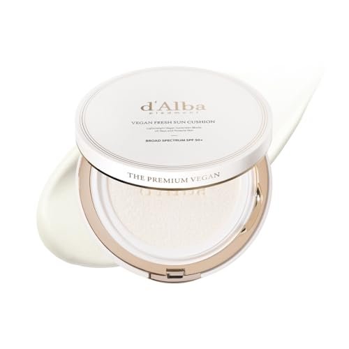 d'alba Piedmont Vegan Fresh Sun Cushion SPF 50+ - Hydrating Korean Sunscreen for Face, Broad Spectrum, All Skin Types (0.88 oz) - görsel 2