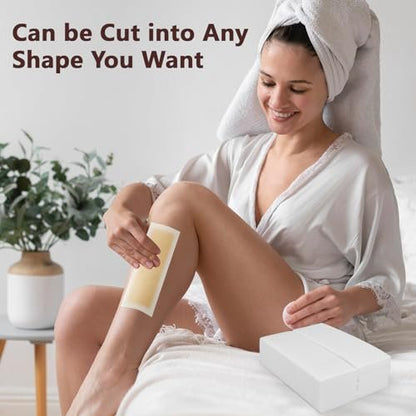 250 Pack Large Non-Woven Wax Strips for Hair Removal – 7.8x2.75 Inch Body & Facial Waxing Paper, Soft & Skin-Friendly