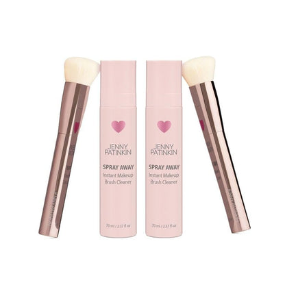JENNY PATINKIN Instant Makeup Brush Cleaner Spray – Quick-Drying Sanitizing Solution for Makeup Brushes, Sponges & Powder Puffs – Travel-Sized 2.37 fl oz Avelisse