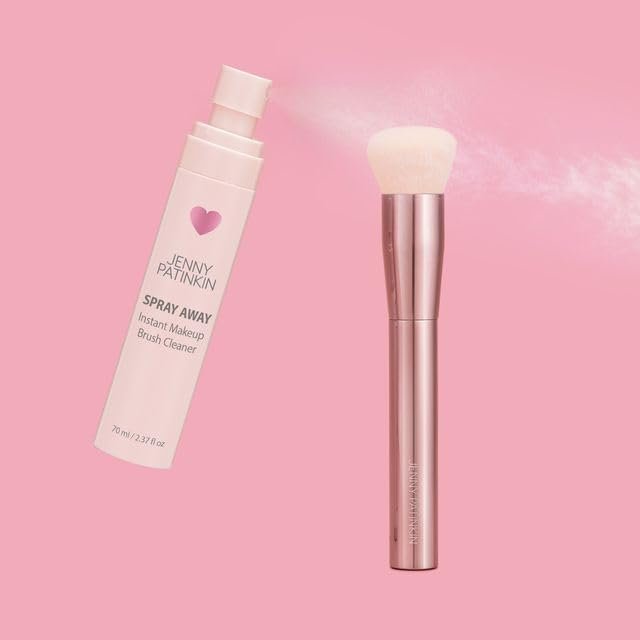 JENNY PATINKIN Instant Makeup Brush Cleaner Spray – Quick-Drying Sanitizing Solution for Makeup Brushes, Sponges & Powder Puffs – Travel-Sized 2.37 fl oz Avelisse