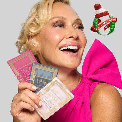 LAURA GELLER NEW YORK Glam On the Go Eyeshadow & Blush Palettes - Set of 3, Easy-to-Use Makeup for Mature Skin, Ready for Gifting Avelisse