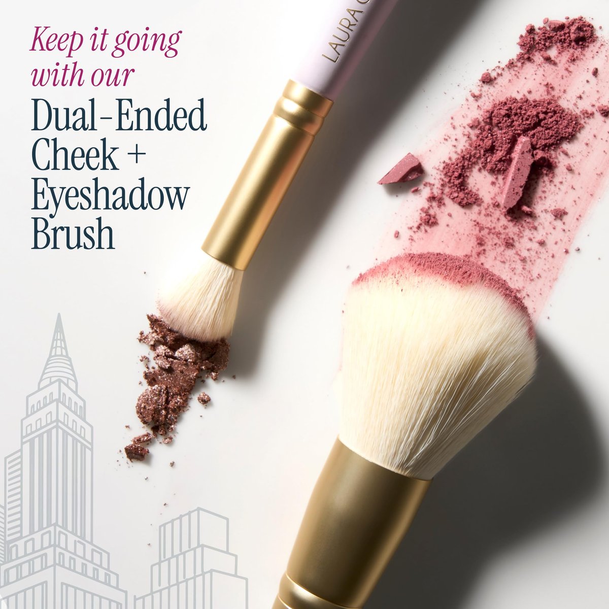 LAURA GELLER NEW YORK Glam On the Go Eyeshadow & Blush Palettes - Set of 3, Easy-to-Use Makeup for Mature Skin, Ready for Gifting Avelisse