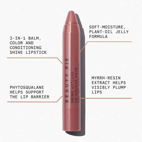 Beauty Pie Shine Up Luxe Lip Colour Balm Stick - Baby Bare - Hydrating & Softening Lip Balm - görsel 6