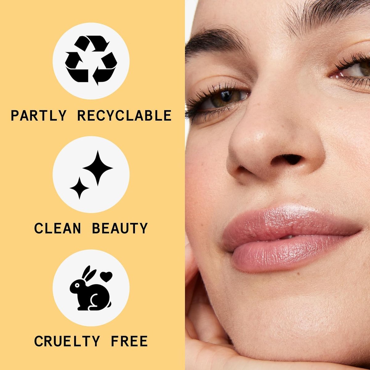 Beauty Pie Shine Up Luxe Lip Colour Balm Stick - Baby Bare - Hydrating & Softening Lip Balm - görsel 7