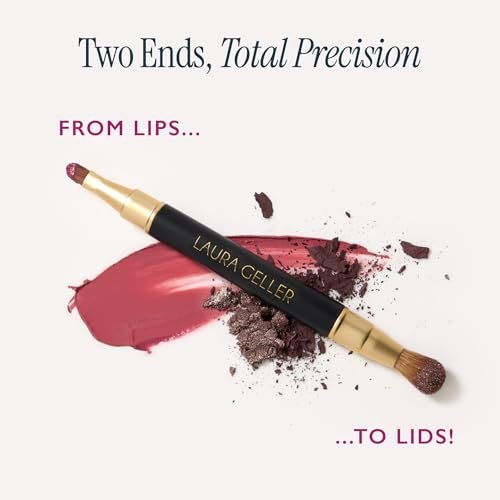 LAURA GELLER NEW YORK Cosmetic Professional Makeup Brushes - Cruelty-Free - 22 Dual-Ended Lip + Eyeshadow Brush - görsel 6