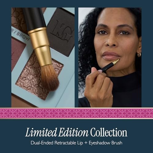 LAURA GELLER NEW YORK Cosmetic Professional Makeup Brushes - Cruelty-Free - 22 Dual-Ended Lip + Eyeshadow Brush - görsel 4