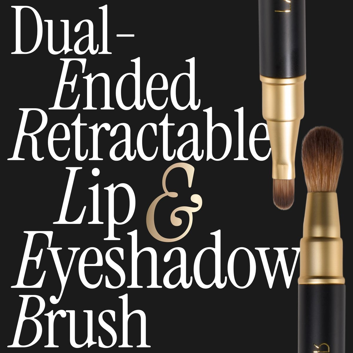 LAURA GELLER NEW YORK Cosmetic Professional Makeup Brushes - Cruelty-Free - 22 Dual-Ended Lip + Eyeshadow Brush - görsel 11